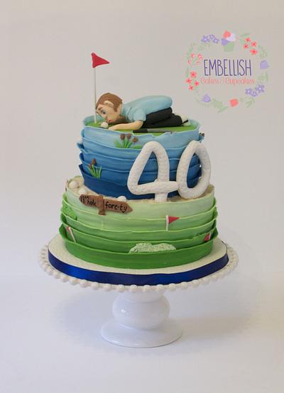 Hoping for a miracle Golfer - Cake by Embellishcandc