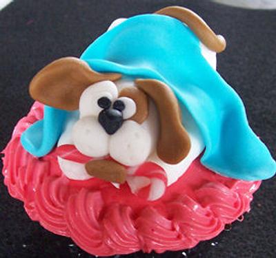 Fondant Christmas Pup - Cake by Steel Penny Cakes, Elysia Smith