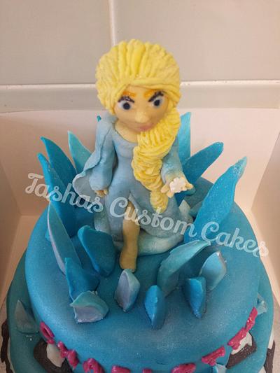 Frozen Elsa ice mountain cake - Cake by Tasha's Custom Cakes