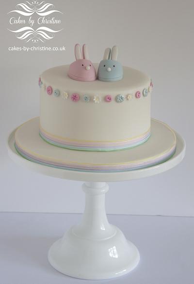 Baby gender reveal - Cake by Cakes by Christine