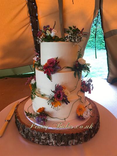 Buttercream wedding cake - Cake by Popsue
