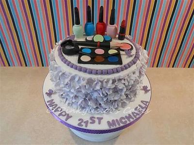 Make-up cake - Cake by Dinkylicious Cakes