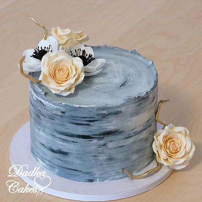  Roses and anemones for 98th birthday - Cake by Dadka Cakes
