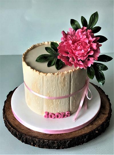 Peony Cake - Cake by Lorraine Yarnold