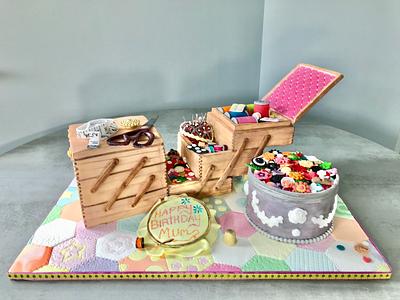 Sewing Box Cake - Cake by Alanscakestocraft