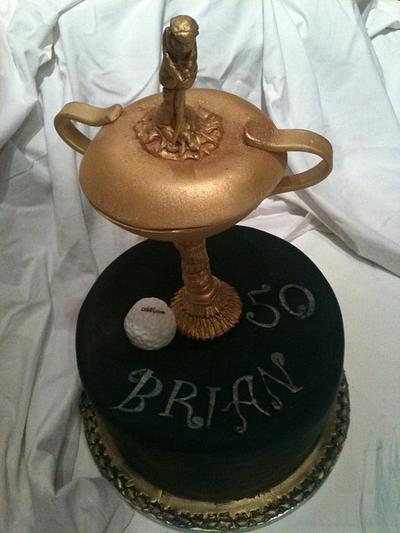 Ryder Cup - a cake for a golfing fanatic! - Cake by Janet Harbon