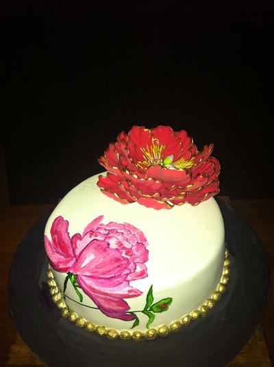 Hand painted cake  - Cake by Purwa 