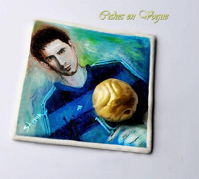 Messi with his Golden Ball! - Cake by Cakes en Vogue