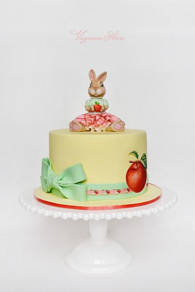 rabbit with apples - Cake by Alina Vaganova