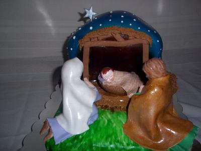 The Birth Of Baby Jesus Cake - Cake by Bakemywaytoheaven