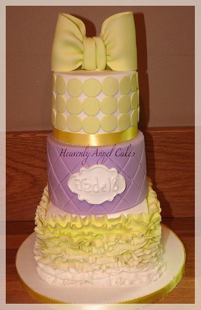Dots n Frills - Cake by Heavenly Angel Cakes