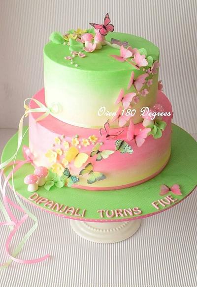 Enchanting Butterflies !!! - Cake by Oven 180 Degrees