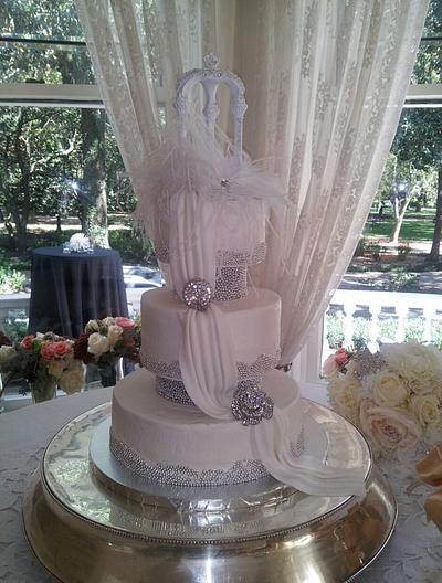 southern charm vintage wedding cake - Cake by Deborah