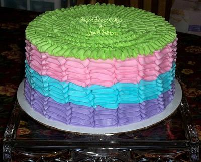 Easter Ruffles - Cake by Sugar Sweet Cakes