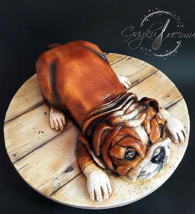 3D dog cake - Cake by Mariya Gechekova