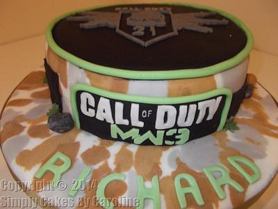 Call of duty cake for a Huddersfield Customer - Cake by Simply Cakes By Caroline