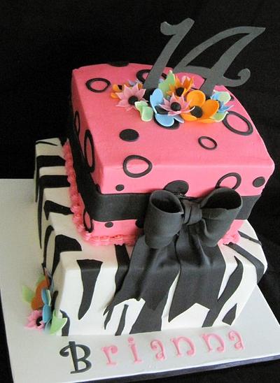 Pink/zebra - Cake by Lchris