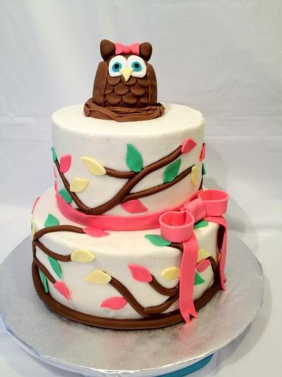 Owl First Birthday - Cake by Dawn Henderson