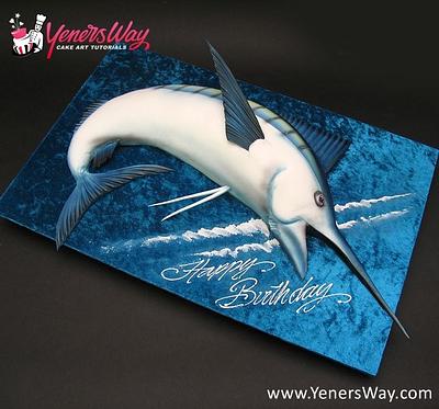3D Swordfish Cake - Cake by Serdar Yener | Yeners Way - Cake Art Tutorials