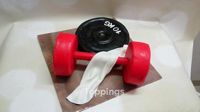 Gym theme cake - Cake by toppings