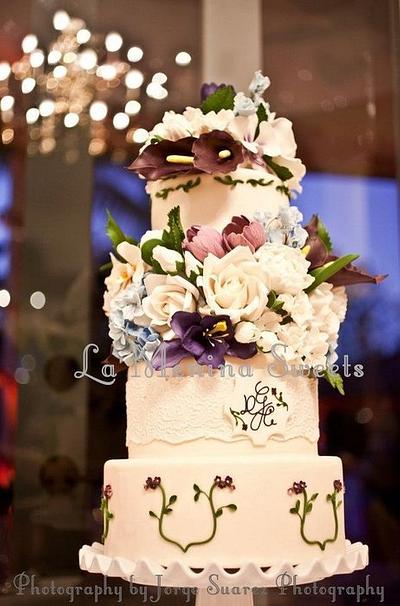 Garden Wedding Cake - Cake by Cristi