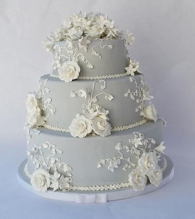 Jasper Wedgwood wedding cake - Cake by Lauren Cortesi