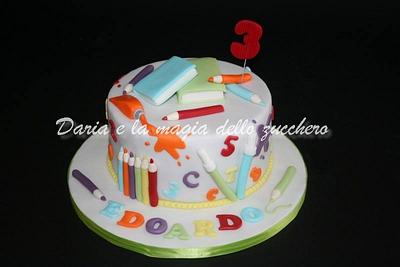  school cake - Cake by Daria Albanese