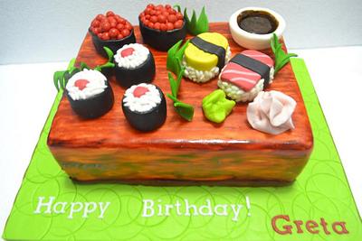 Sushi Cake for Greta - Cake by Giselle Garcia