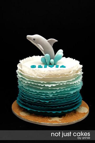 Dolphin Themed 6th birthday cake - Cake by Annie