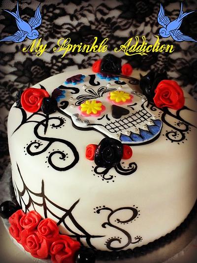 Sugar Skull Cake - Cake by pattycakeperez