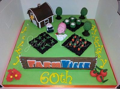 Farmville Birthday cake - Cake by Jan