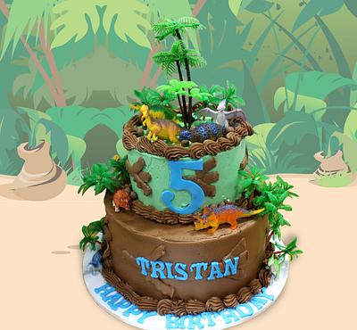Dino Jungle Cake - Cake by MsTreatz