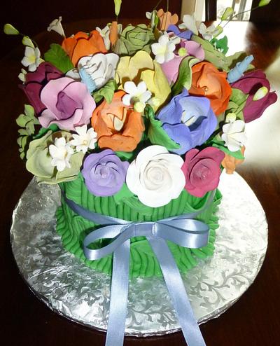 flower bouquet  - Cake by Sugar My World