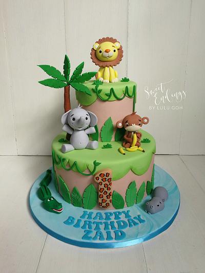 Baby's Wild Adventure - Cake by Lulu Goh