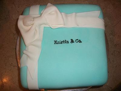Tiffany Box Birthday Cake - Cake by caymancake