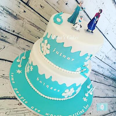some people are worth melting for ❄ ❄  - Cake by Muna's Cakes 