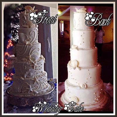 Sea Shells wedding cake - Cake by Alberto and Gigi's cakes