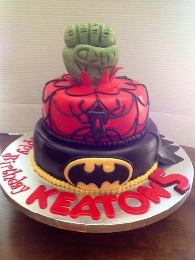 Superhero Cake - Cake by Carolyn's Creative Cakes