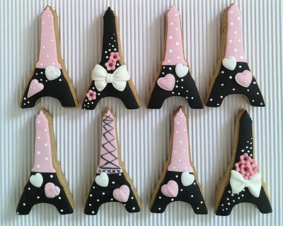 Eiffel Tower Cookies  - Cake by sansil (Silviya Mihailova)