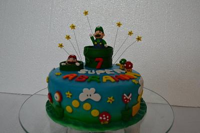 super mario boys cakes - Cake by Sheela