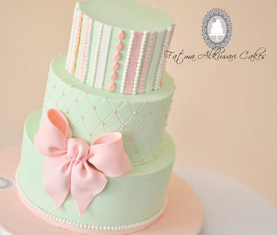 pastel color  - Cake by Fatma Alkuwari Cakes