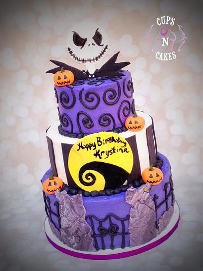 Nightmare Before Christmas - Cake by Cups-N-Cakes 