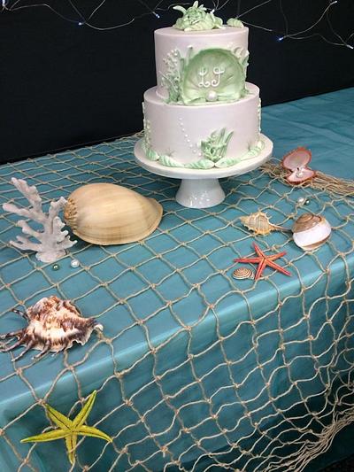 Beach Wedding  - Cake by Sugarart Cakes