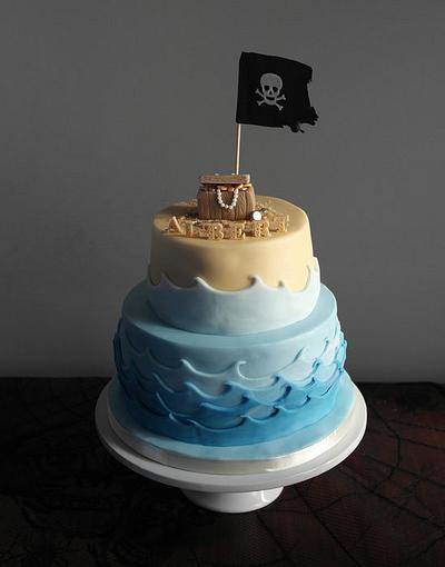 Pirate/Treaure Island Birthday cake - Cake by BluebirdsBakehouse