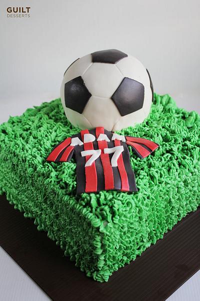 Soccer Cake - Cake by Guilt Desserts
