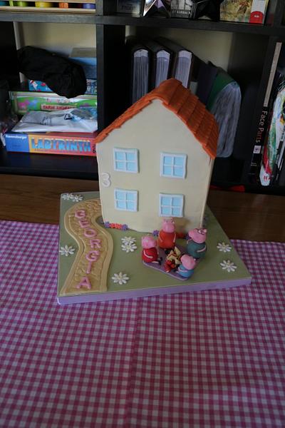 Peppa Pig House - Cake by Ermintrude's cakes