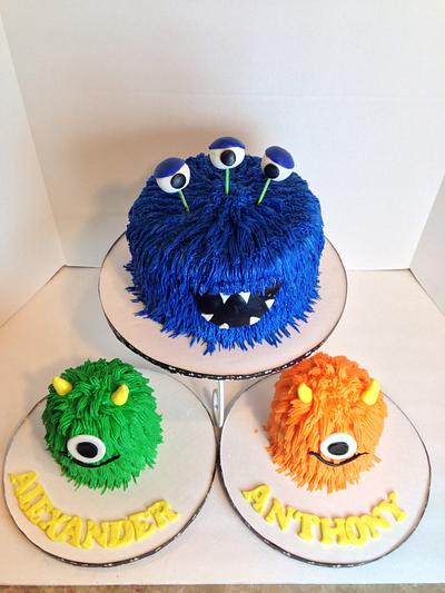 Monsters first birthday cake - Cake by Sheri Hicks