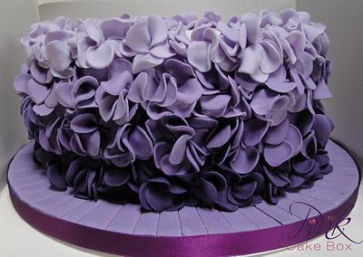 Purple ombre ruffle cake - Cake by Rose