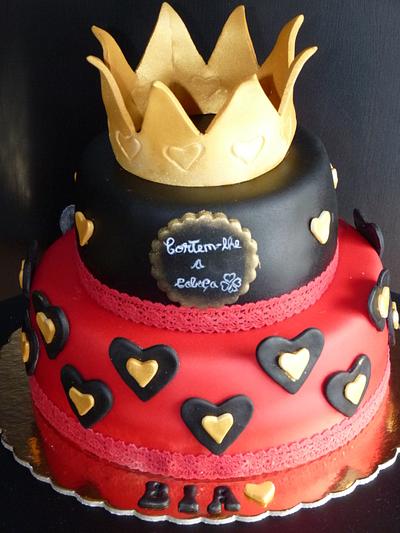 Cake Queen of Hearts - Cake by Aventuras Coloridas