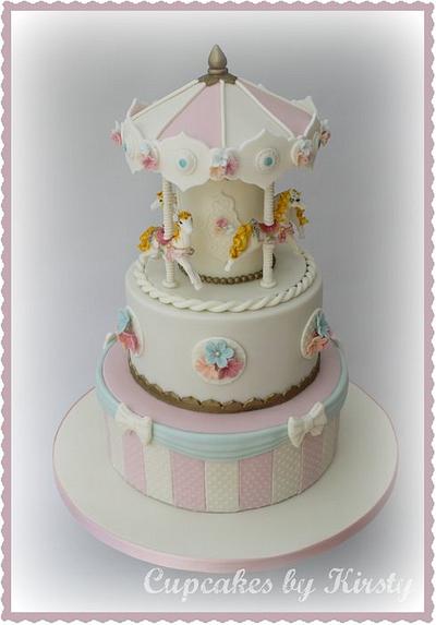 Carousel Cake  - Cake by Kirsty 
